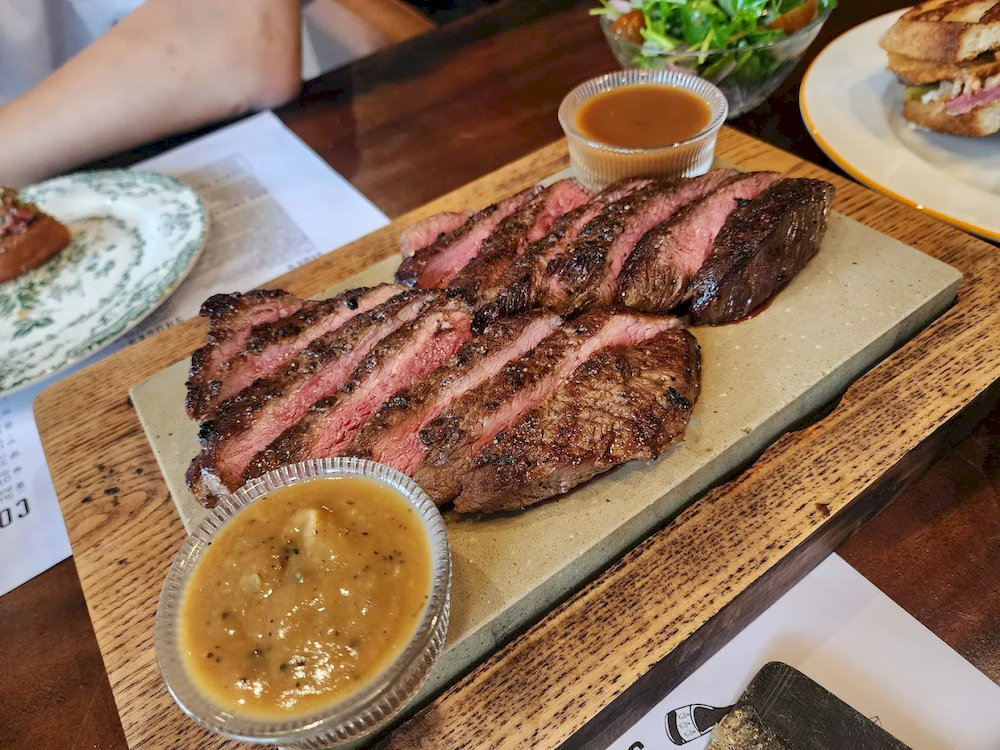 Every steak at Missteak is cooked simply to preserve the natural sweetness of imported beef